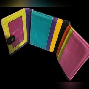 Colorful Tri-Fold RFID Wallet